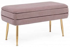 Panca contenitore PAVLINA mauve 80X38X42 cm