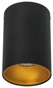 Faretto nero con oro - Deep