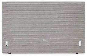 Letto matrimoniale imbottito grigio chiaro con griglia 160x200 cm Anja - Bobochic Paris