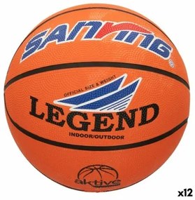 Pallone da Basket Aktive Nylon Caucciù Policarbonato 12 Unità