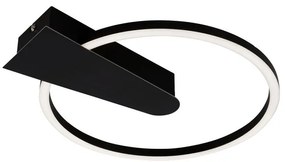 Plafoniera LED Nico Ø 29.5 cm nero IP20, 980 lumen