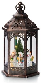 Markslöjd 704973 - Decorazione di Natale LED ROLF LED/3xAA lanterna marrone