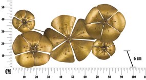 PANNELLO IN FERRO FLOWER GOLDY -A- CM 94X6X50
