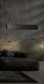 Lampadario Moderno 3 Luci Gentor In Acciaio Nero