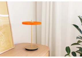 Lampada da tavolo dimmerabile a LED arancione con paralume in metallo (altezza 31 cm) Asteria Move - UMAGE