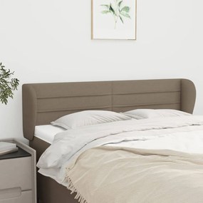 Testiera Ad Orecchio Tortora 147x23x78/88 Cm İn Tessuto /