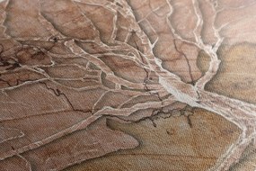 Quadro su tela – Corona dell'albero con tocco astratto