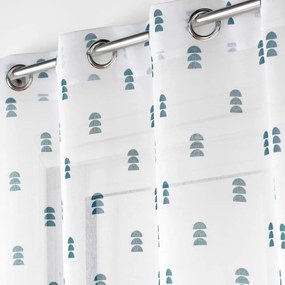 Tenda in voile bianco e blu 140x240 cm Geokid - douceur d'intérieur