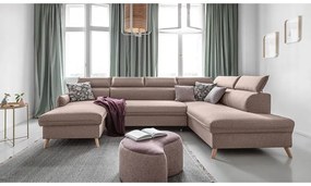 Divano letto angolare beige (angolo destro) Sweet Harmony - Miuform