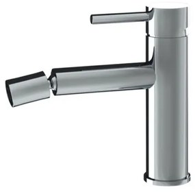 New line miscelatore per bidet in acciaio inox satinato