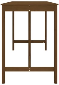 Tavolo da bar miele 180x80x110 cm in legno massello di pino