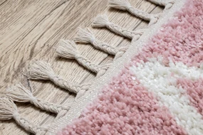 Tappeto BERBER BENI rosa Frange berbero marocchino shaggy