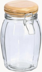 Set di 12 barattoli con coperchio in legno di pino Swing