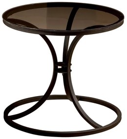 Tavolino CORLEAONE 57,8x60 cm nero