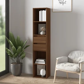 Libreria Rovere Marrone 36x30x171 Cm İn Legno Multistrato /