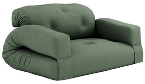 Divano letto verde 140 cm Hippo - Karup Design