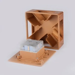 Brilagi - Applique da esterno a LED QUADRAY, 6W/230V, finitura effetto legno, IP54