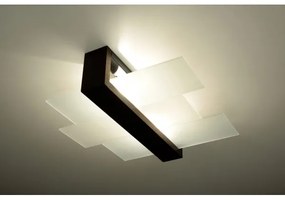 Sollux SL.0074 - Plafoniera FENIKS 2 2xE27/60W/230V wenge