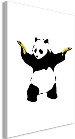 Quadro Panda with Guns (1 Part) Vertical
