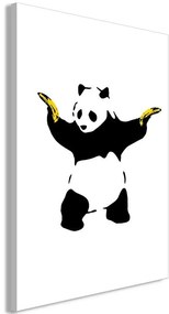 Quadro  Panda with Guns (1 Part) Vertical  Larghezza x Altezza Home decor 80x120