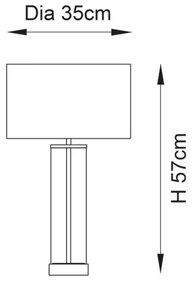 Endon 100440 - Lampada da tavolo dimmerabile LESSINA 1xE27/10W/230V nera