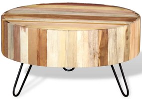 Tavolino da caffè in legno massello recuperato