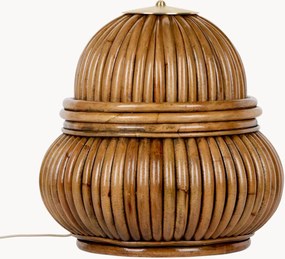 Lampada da terra piccola in rattan Bohemian