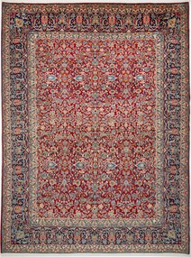 Kerman Tappeto persiano 350x260 Rosso (Iran) Annodato A Mano