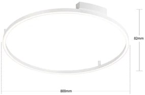 Brilagi - Lampada LED dimmerabile PORTOFINO LED/60W/230V Ø 80 cm bianca + telecomando