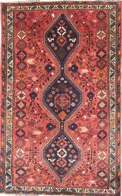 Gashghai Tappeto 250x160 Rosso (Iran) Annodato A Mano