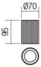Redo 01-2585 - Faretto DELPHI 1xGU10/7W/230V Ø 7 cm dorato
