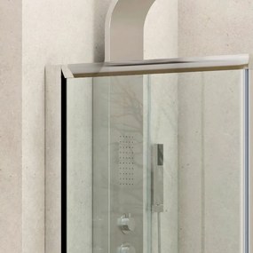 Box doccia angolo 90x90 altezza 170cm trasparente K410 - KAMALU