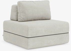 Rift poltrona letto con materasso alto 24 cm e memory foam - schienale mobile e tessuto smacchiabile T31