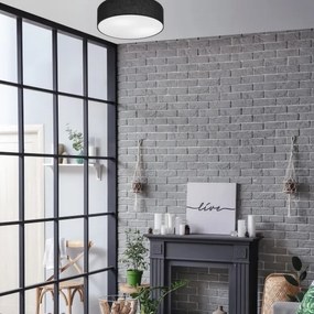 Plafoniera SIRJA DOUBLE 4xE27/15W/230V diametro 45 cm nero