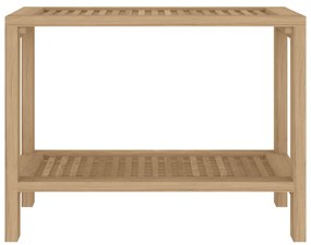 Tavolino da Bagno 60x30x45 cm in Legno Massello di Teak