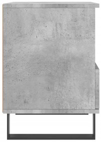 Comodini 2pz Grigio Cemento 40x35x50 cm in Legno Multistrato