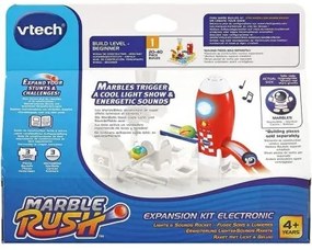 Set di Biglie Vtech Marble Rush - Expansion Kit Electronic - Raket Circuito Pista con Rampe 3 Pezzi + 4 Anni