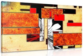 Quadro su tela – Astrazione in arancione