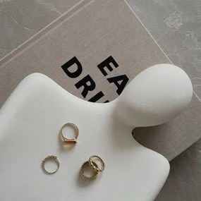 Decorazione da tavolo, 20 x 5,5 x 14,5 cm, bianco