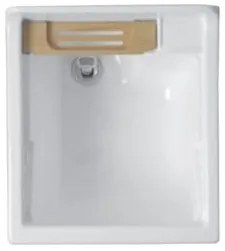 Colavene swash mobile lavatoio 45x50 con anta apertura a destra bianco lucido