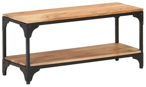Tavolino da salotto 90x30x40 cm in legno massello di acacia