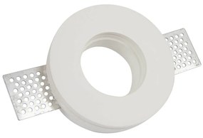 Portafaretto GU10 e MR16 in Gesso Pitturabile Tondo Ø95mm