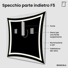 Specchio con luce LED F5