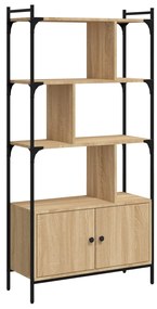 Libreria ante rovere sonoma 76,5x30x154,5 cm legno multistrato