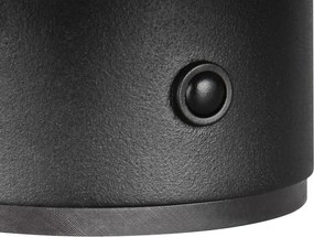 Lampada da parete LED nera opaca con ricarica USB Davey – Trio