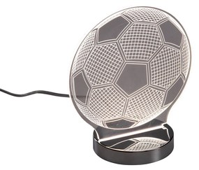 Lampada da tavolo Neon trasparente con LED dimmerabile a luce calda - Soccer