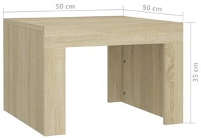 Tavolino da Salotto Rovere Sonoma 50x50x35 cm in Truciolato