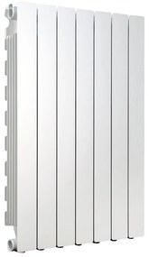 Radiatore acqua calda PRODIGE MODERN in alluminio, 7 elementi, interasse 800 mm, bianco