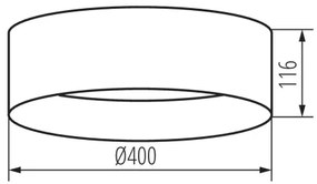 Kanlux 36509 - Plafoniera LED RIFA LED/17,5W/230V 3000K marrone
