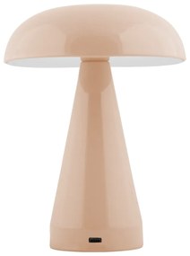 Lampada da tavolo dimmerabile a LED beige con paralume in metallo (altezza 20,5 cm) Rachel - Leitmotiv